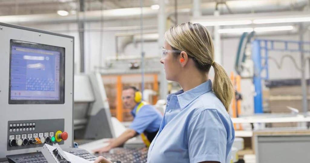 Human Machine Interface | PanelPilot in Action | Woman Checking Display | HMI